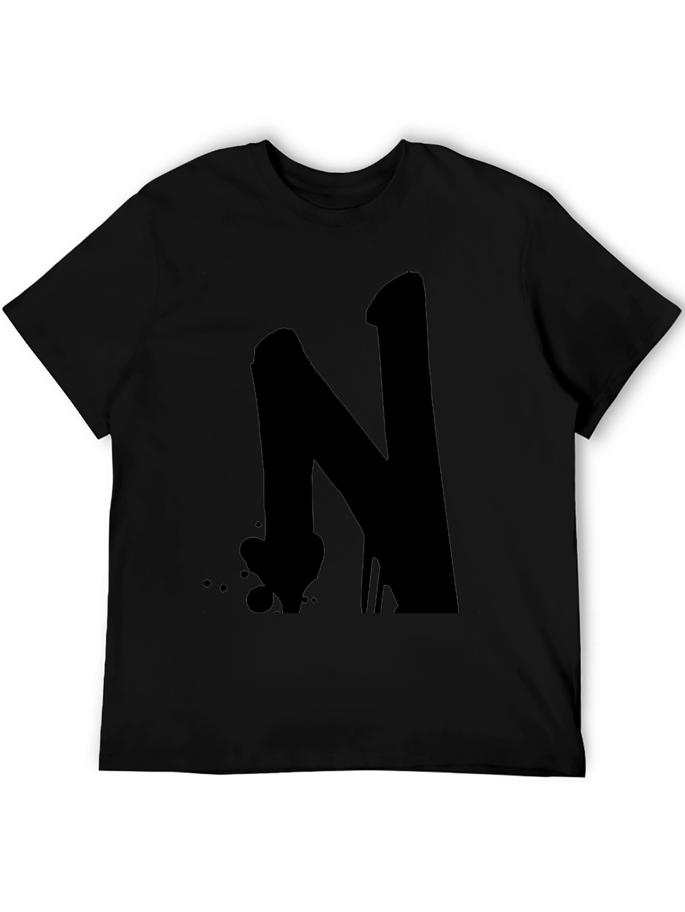 Bold N Graphic Black T-Shirt
