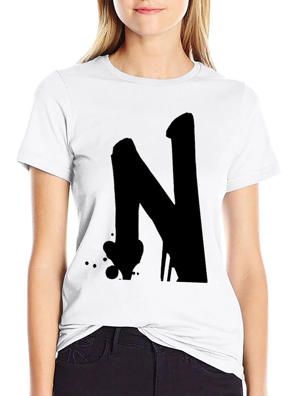 Bold N Graphic Black T-Shirt