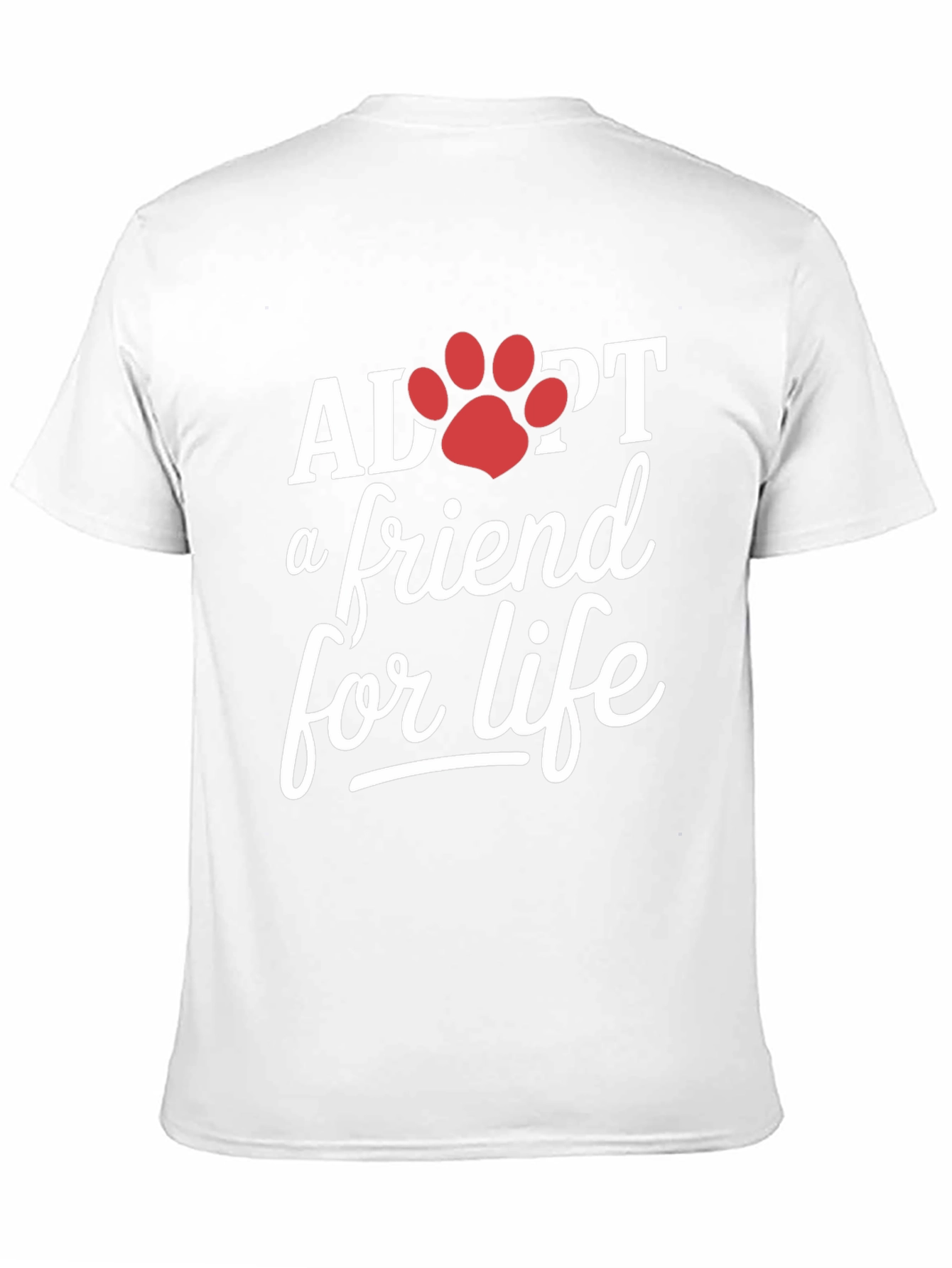 Adopt a Friend for Life Black T-Shirt