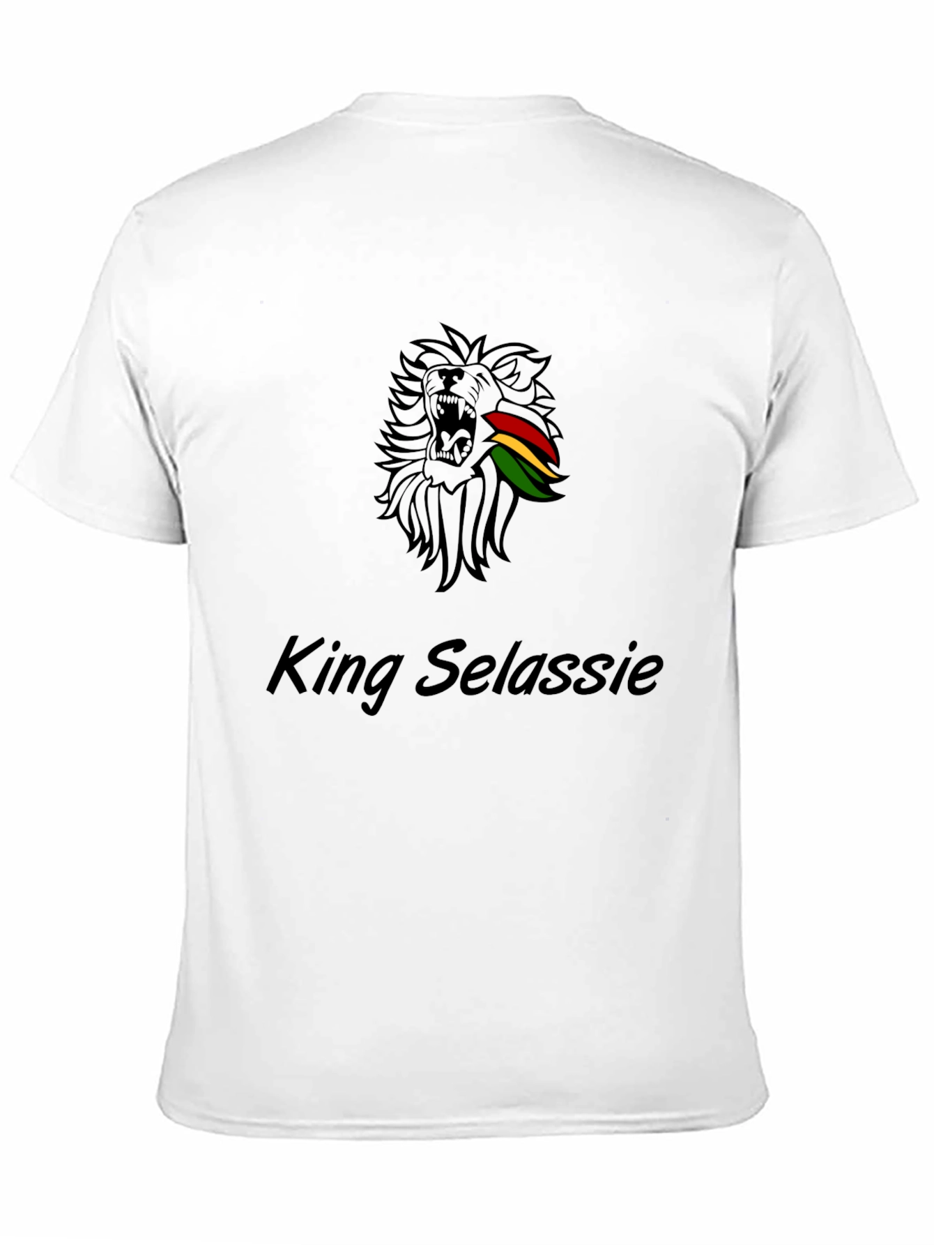 King Selassie Lion T-Shirt - Rastafarian Style