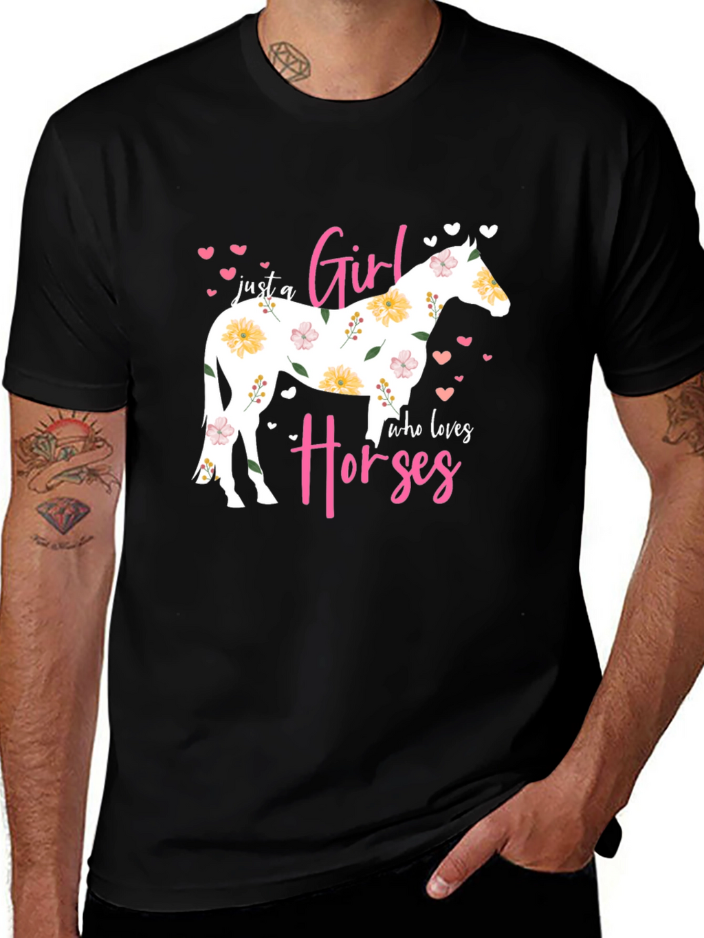 Just a Girl Who Loves Horses T-Shirt