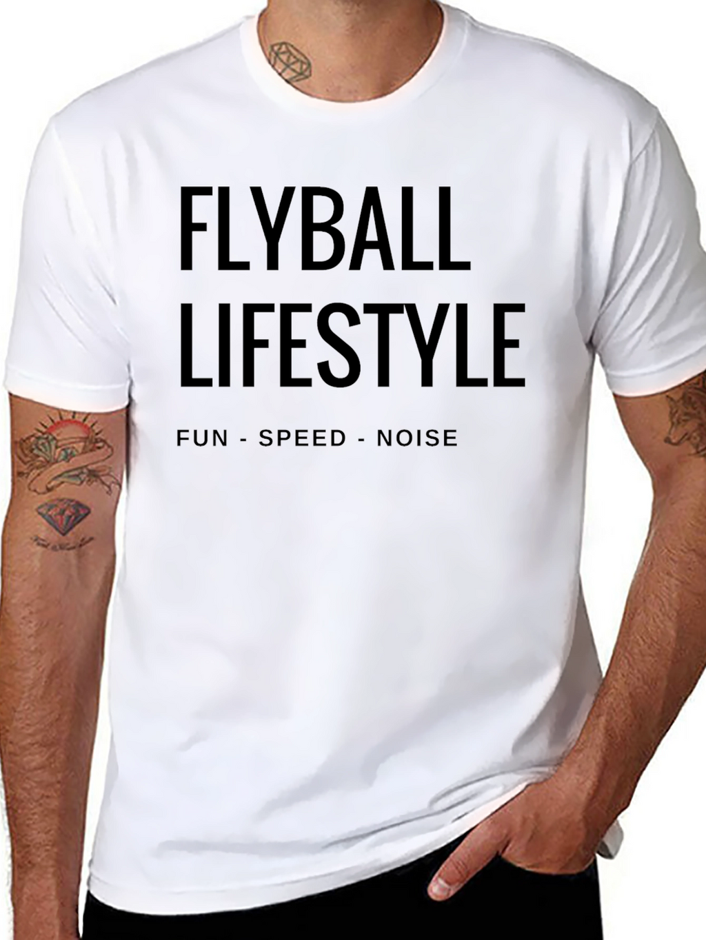 Flyball Lifestyle Black Graphic Tee