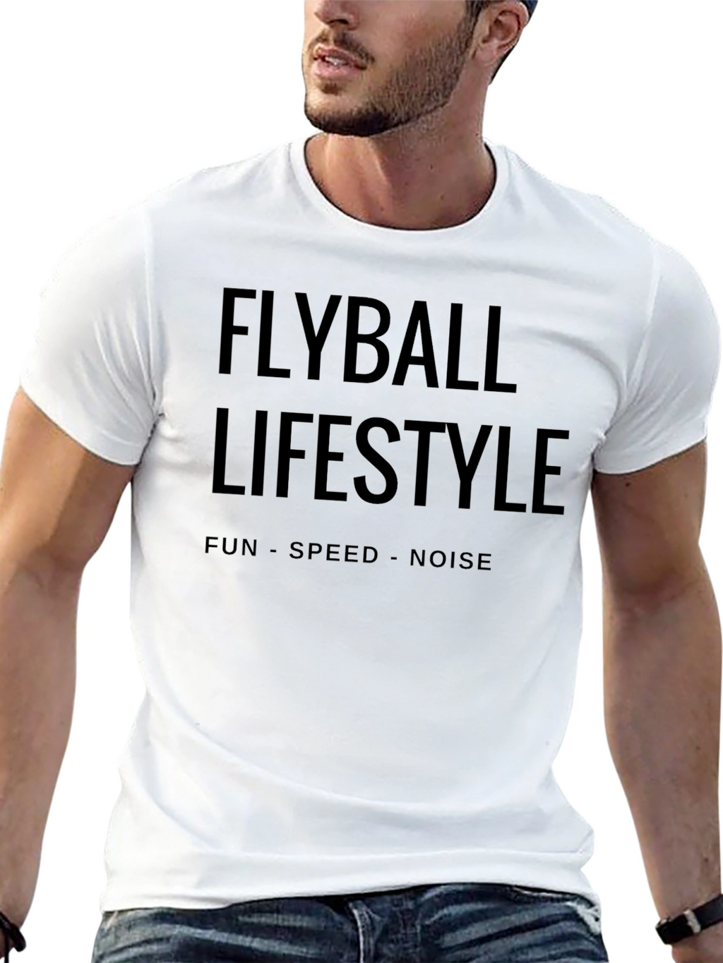Flyball Lifestyle Black Graphic Tee