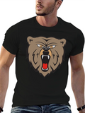 Mens Graphic T-Shirt - Roaring Bear Design