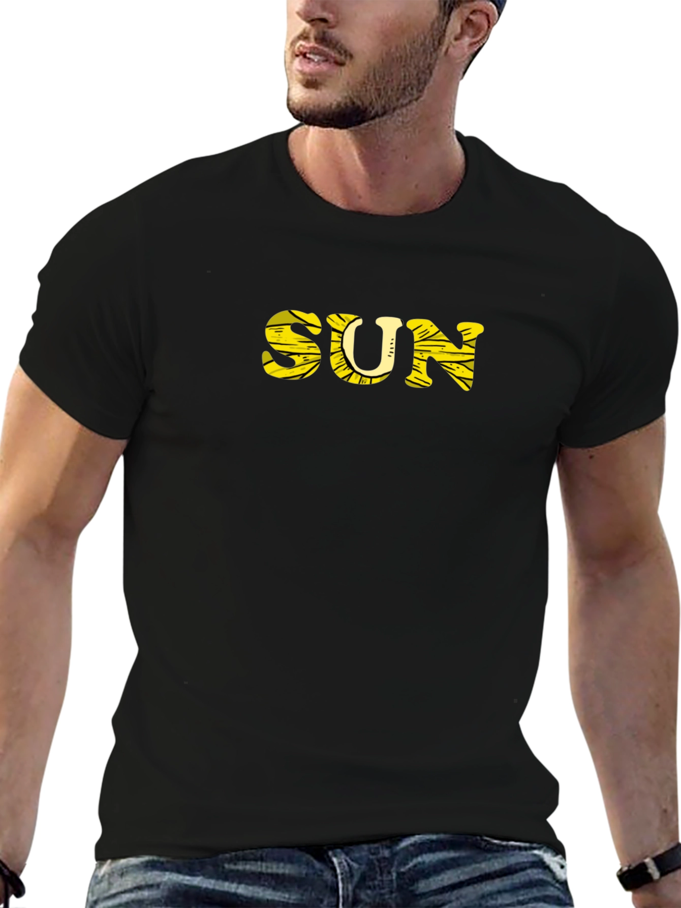 Sunflower SUN Graphic Black T-Shirt