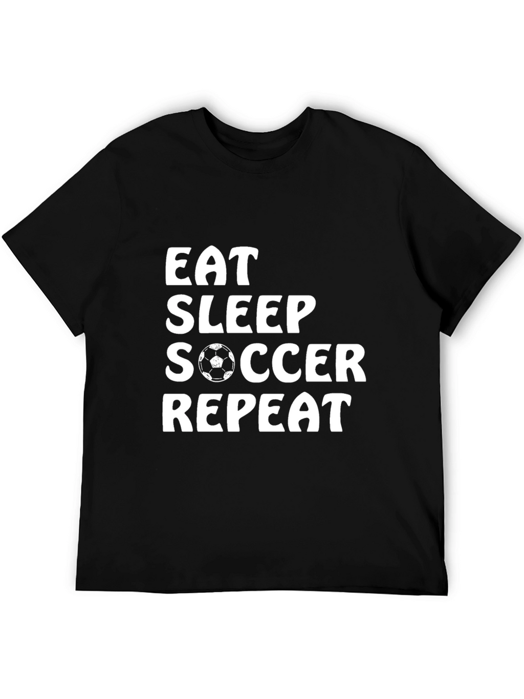 Eat Sleep Soccer Repeat T-Shirt | Soccer Lover Tee