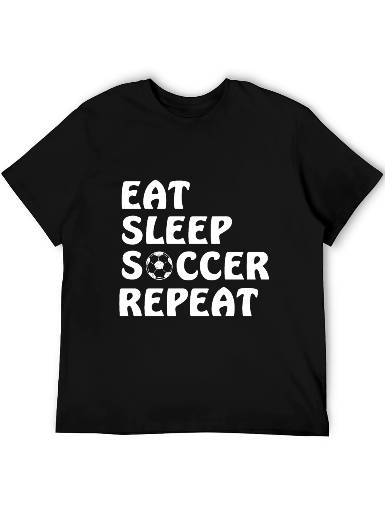 Eat Sleep Soccer Repeat T-Shirt | Soccer Lover Tee