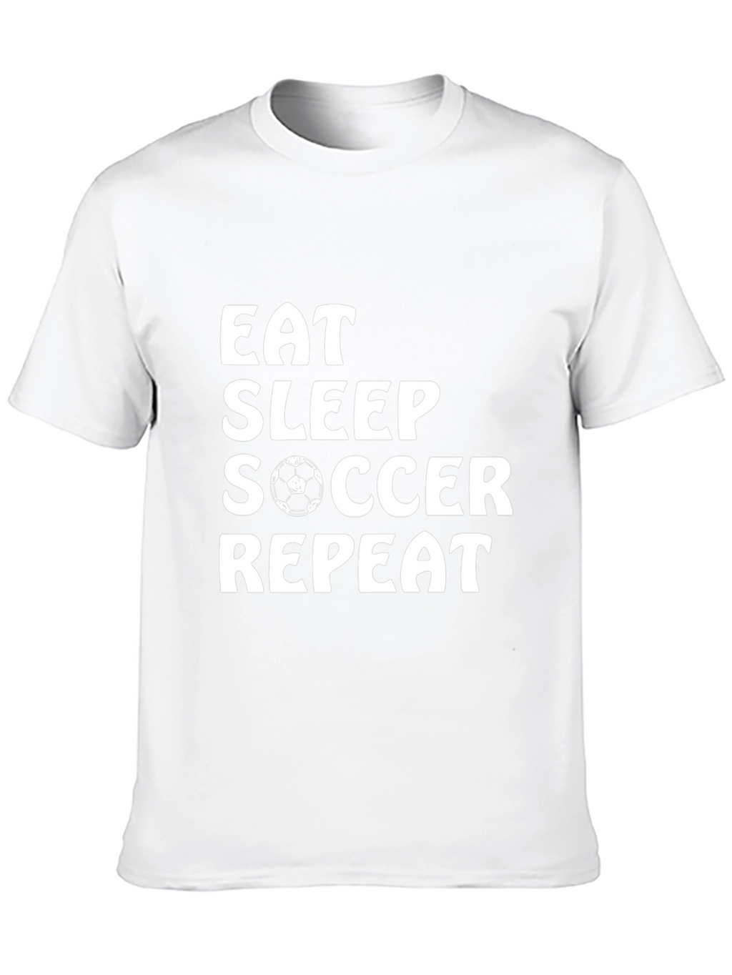 Eat Sleep Soccer Repeat T-Shirt | Soccer Lover Tee