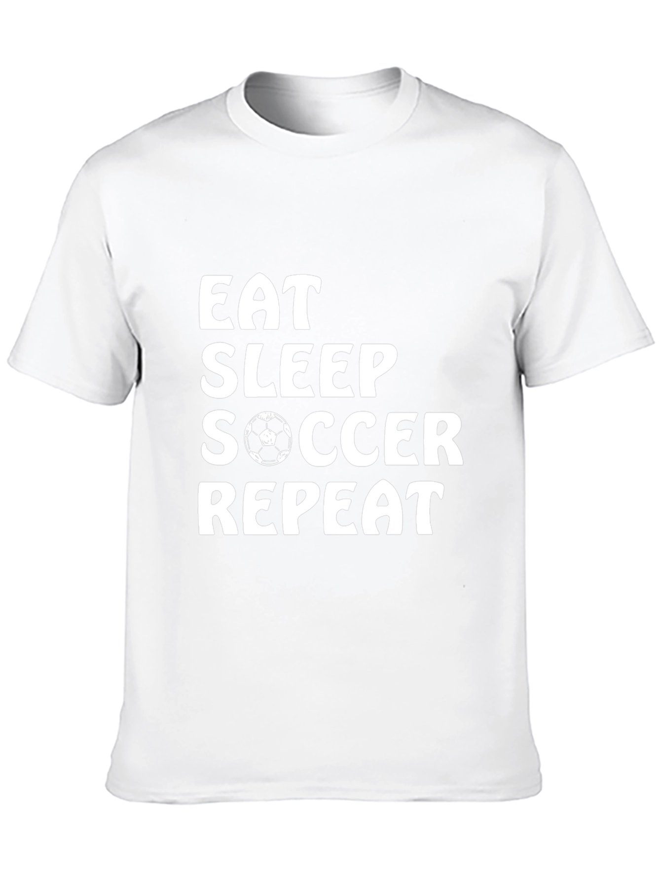 Eat Sleep Soccer Repeat T-Shirt | Soccer Lover Tee