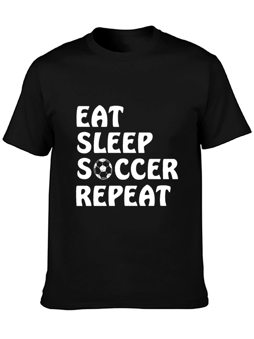Eat Sleep Soccer Repeat T-Shirt | Soccer Lover Tee