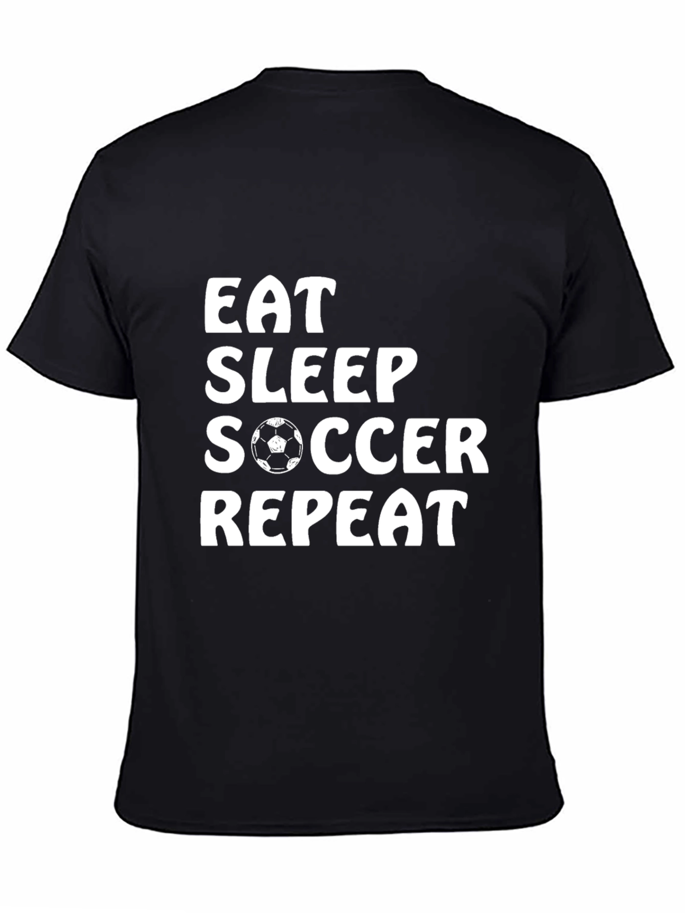 Eat Sleep Soccer Repeat T-Shirt | Soccer Lover Tee