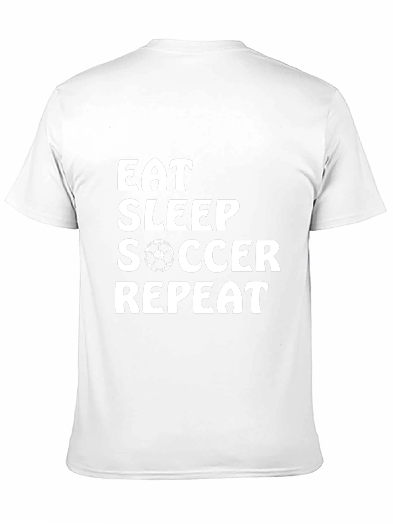 Eat Sleep Soccer Repeat T-Shirt | Soccer Lover Tee