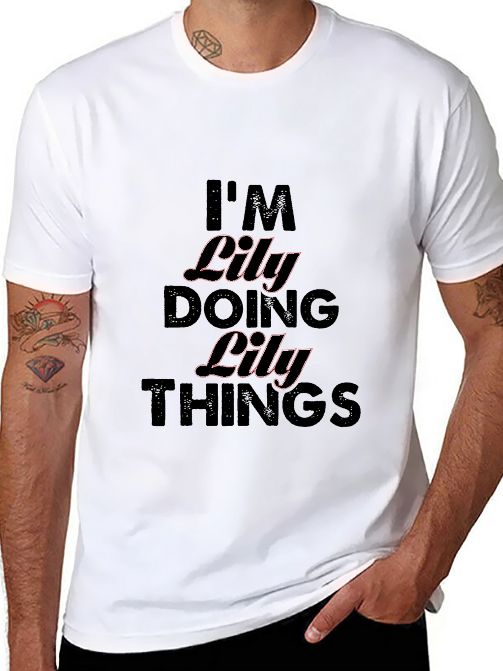 Im Lily Doing Lily Things Black T-Shirt