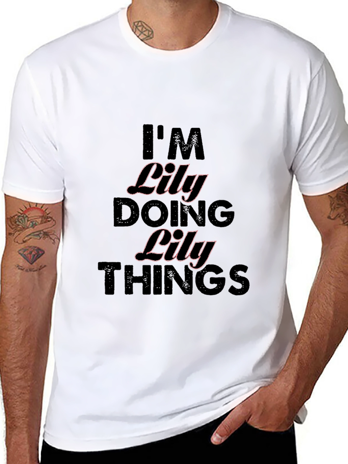 Im Lily Doing Lily Things Black T-Shirt
