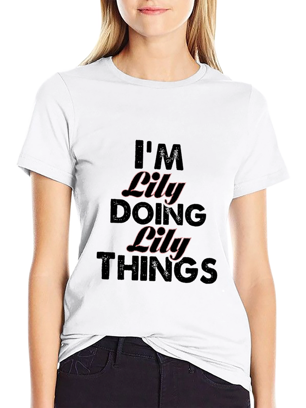 Im Lily Doing Lily Things Black T-Shirt