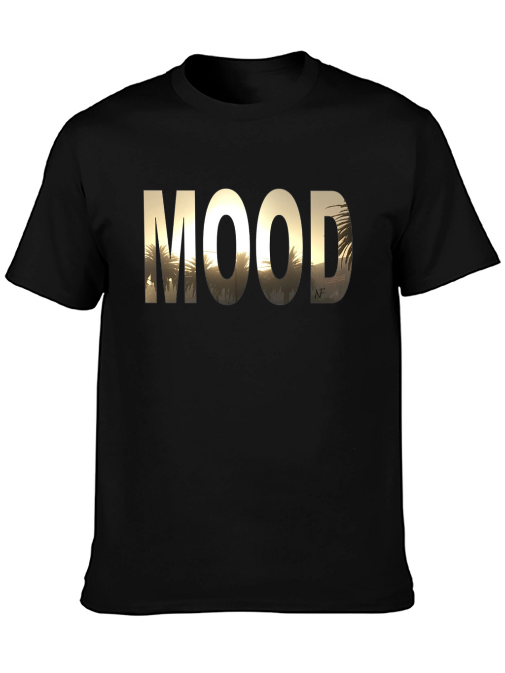 Sunset Palm Tree MOOD Graphic T-Shirt