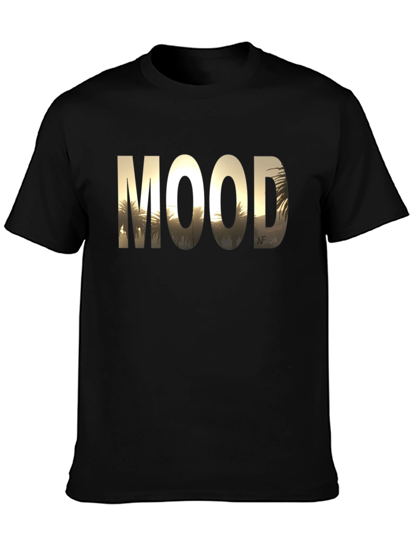 Sunset Palm Tree MOOD Graphic T-Shirt