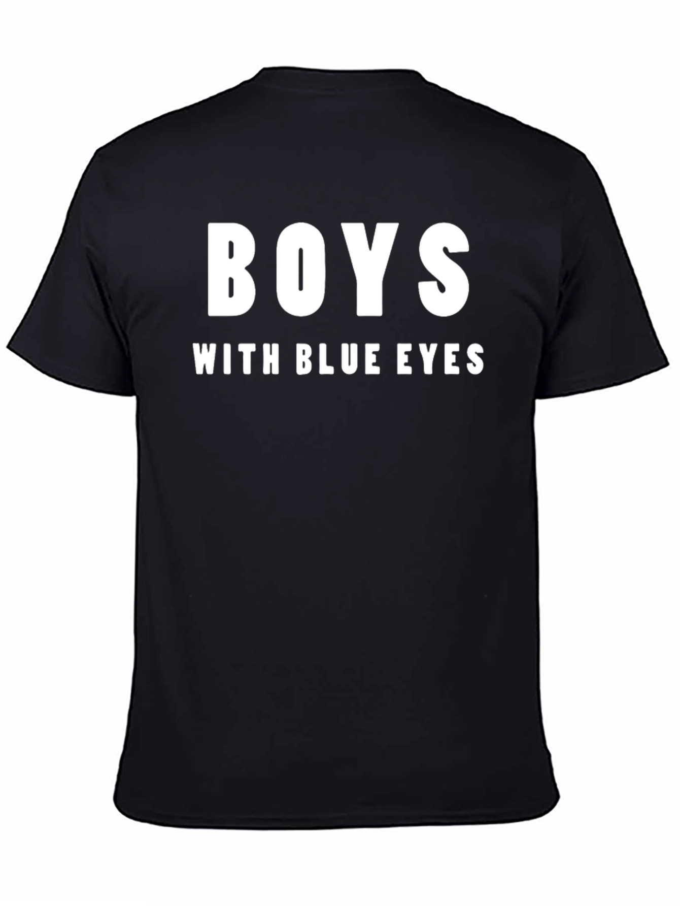 Boys With Blue Eyes T-Shirt - Black Graphic Tee