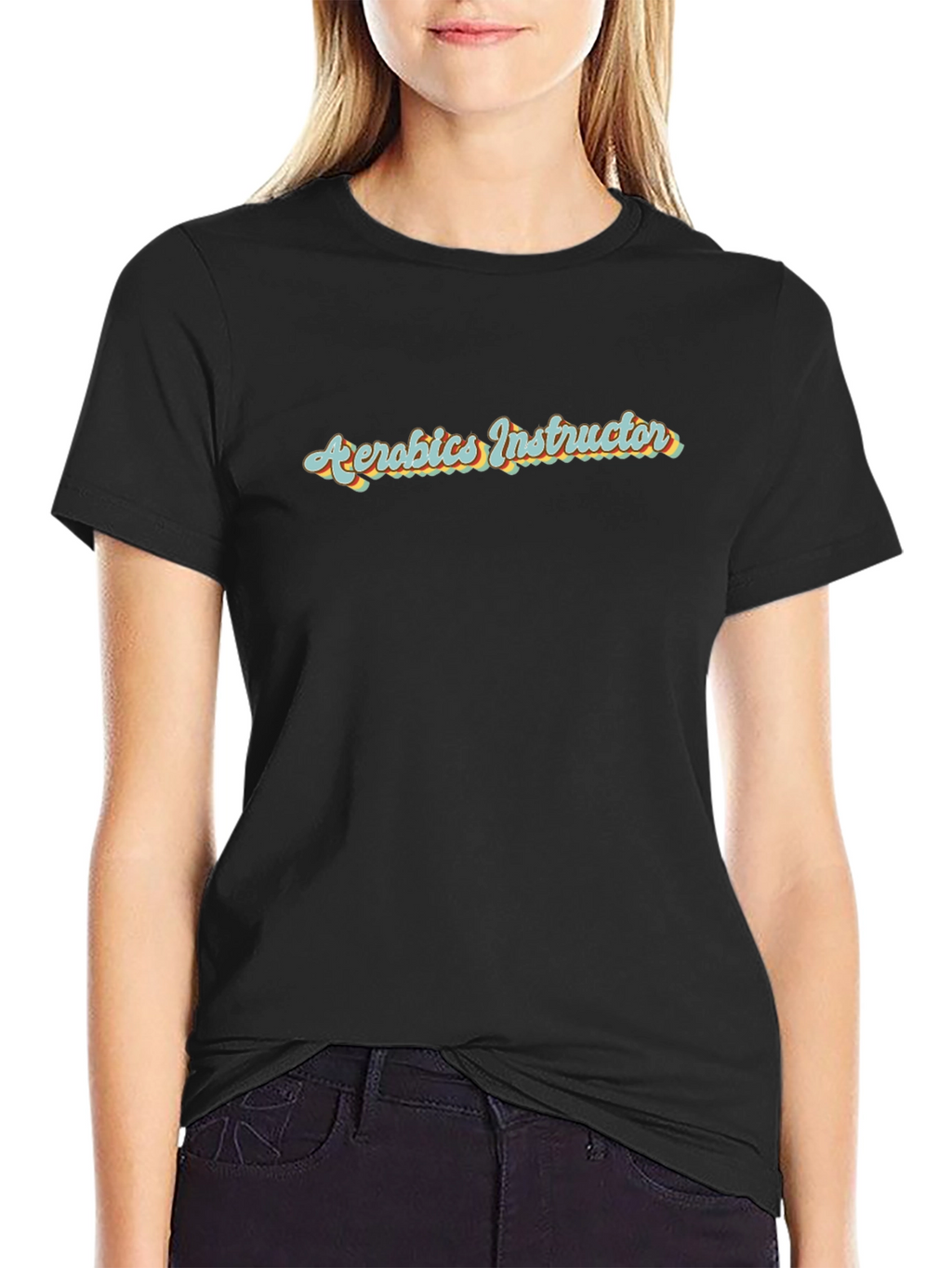 Aerobics Instructor Retro Style T-Shirt