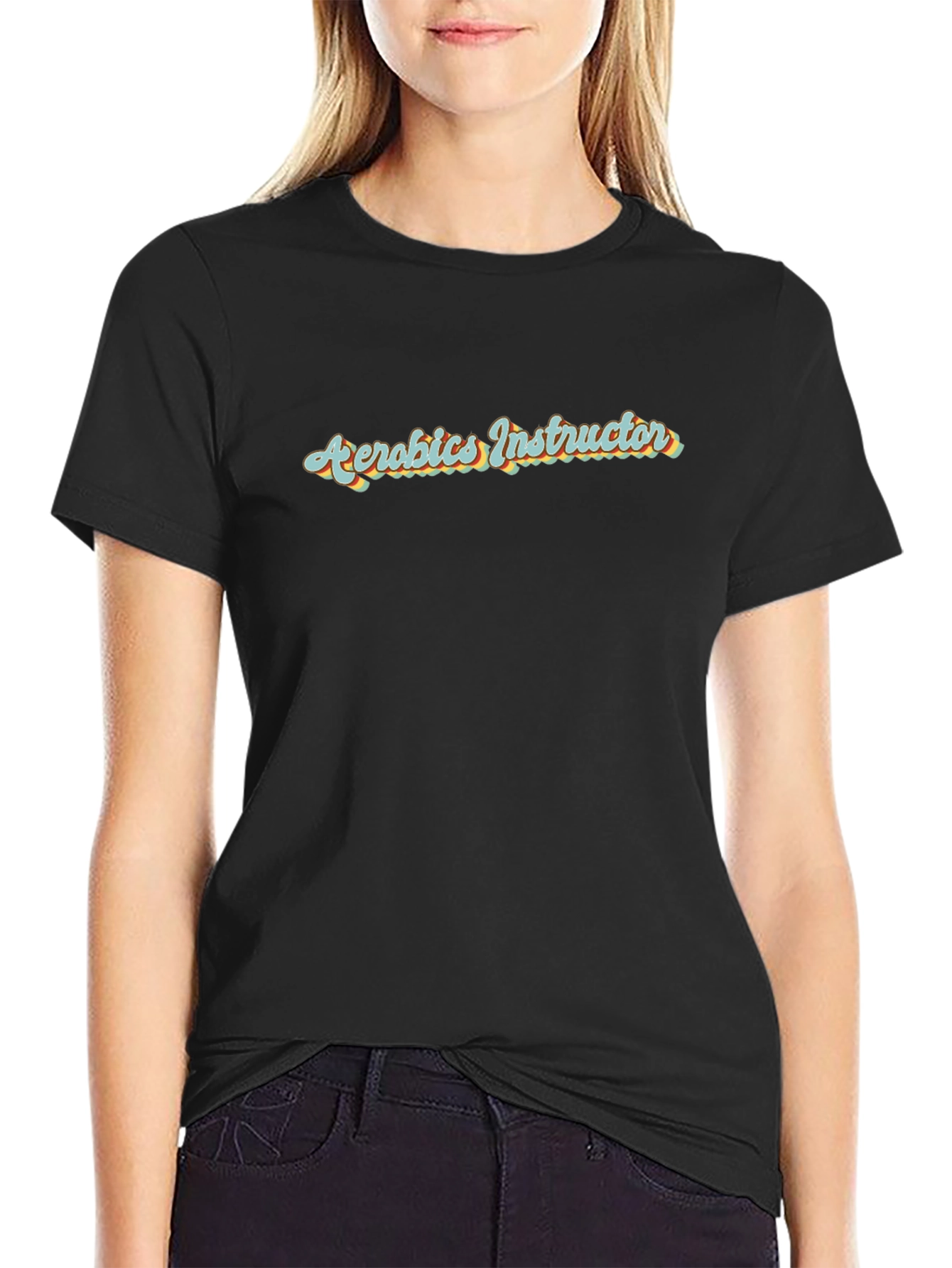 Aerobics Instructor Retro Style T-Shirt