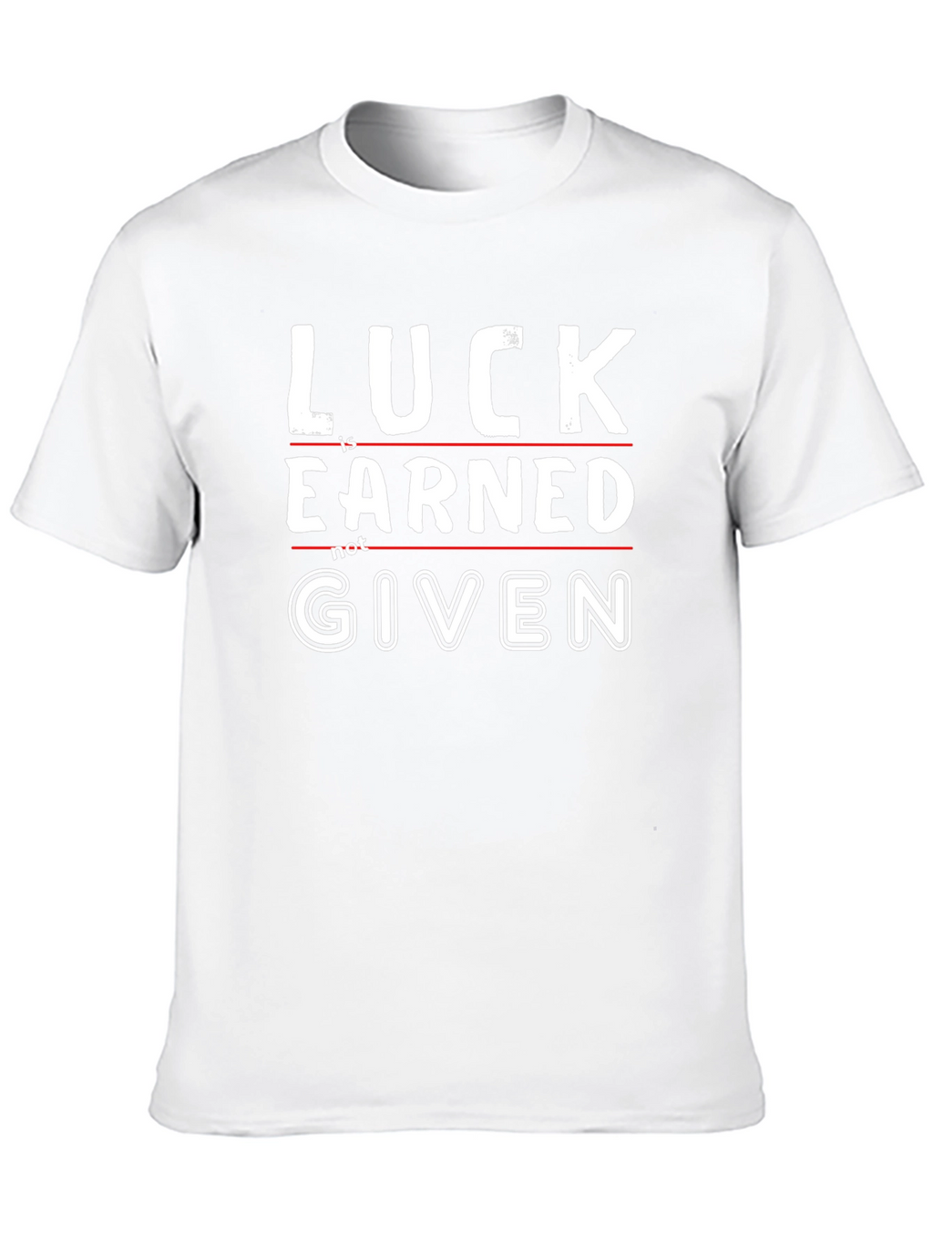 Luck is Earned Graphic Tee - Black