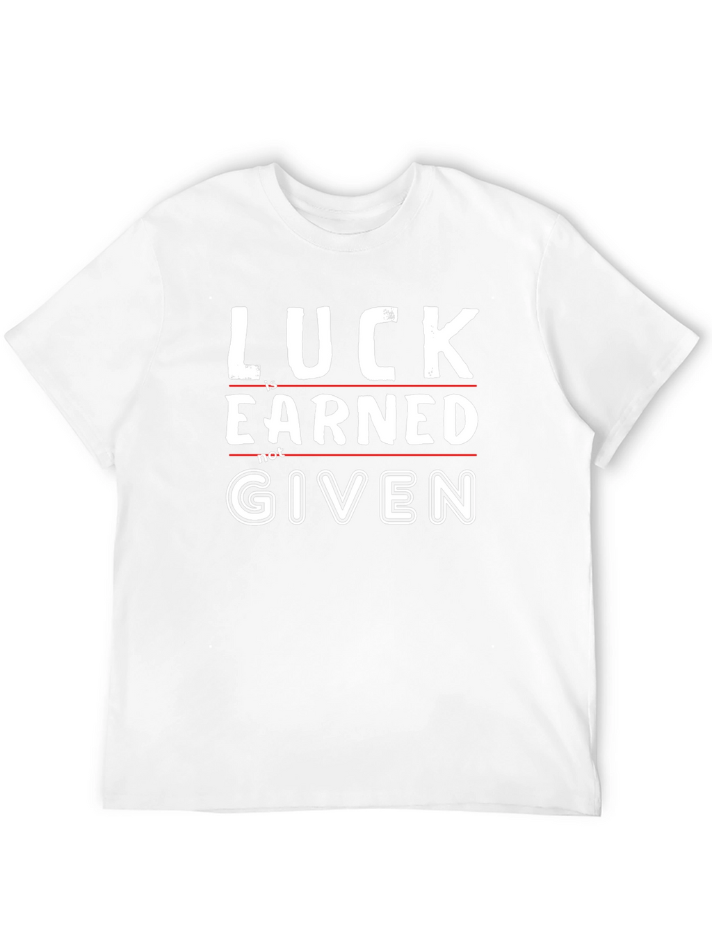 Luck is Earned Graphic Tee - Black