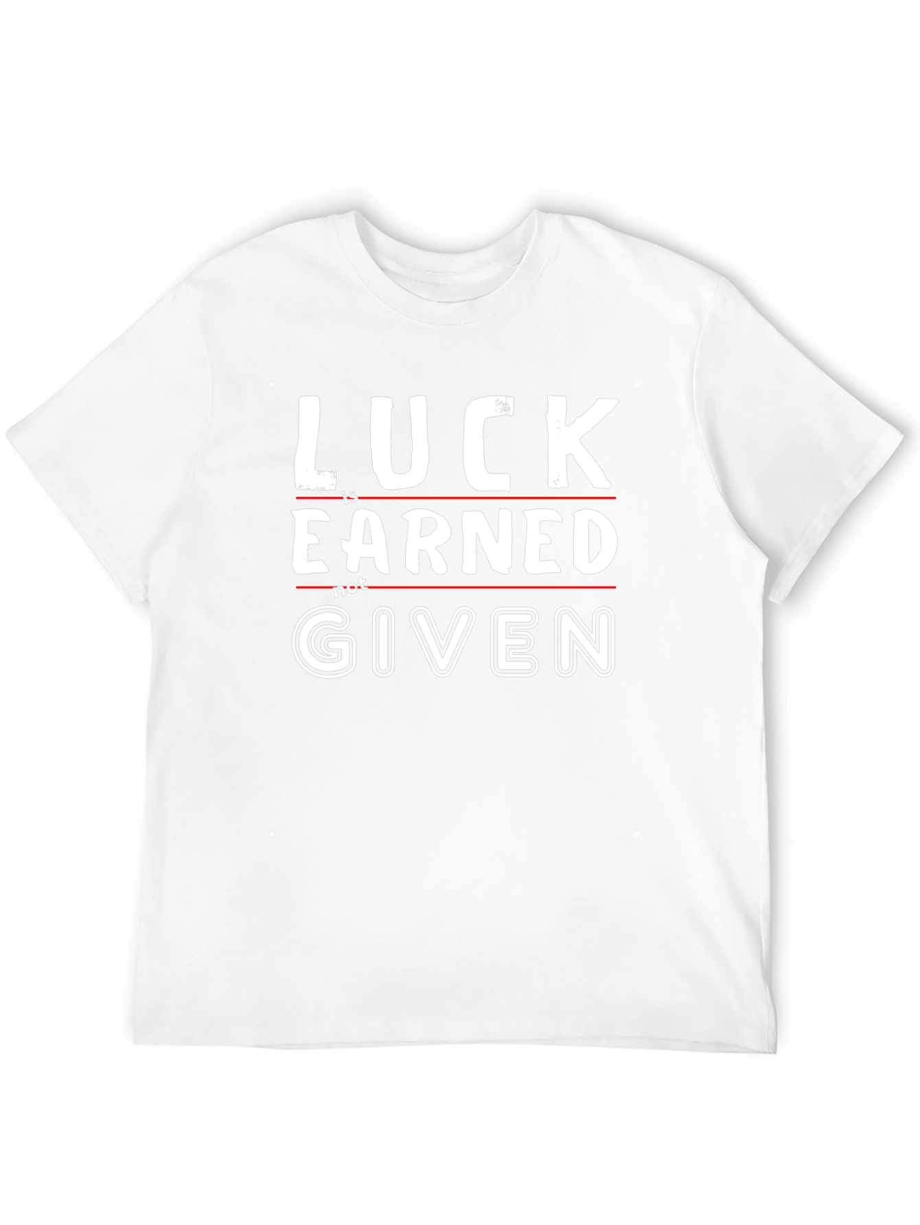 Luck is Earned Graphic Tee - Black