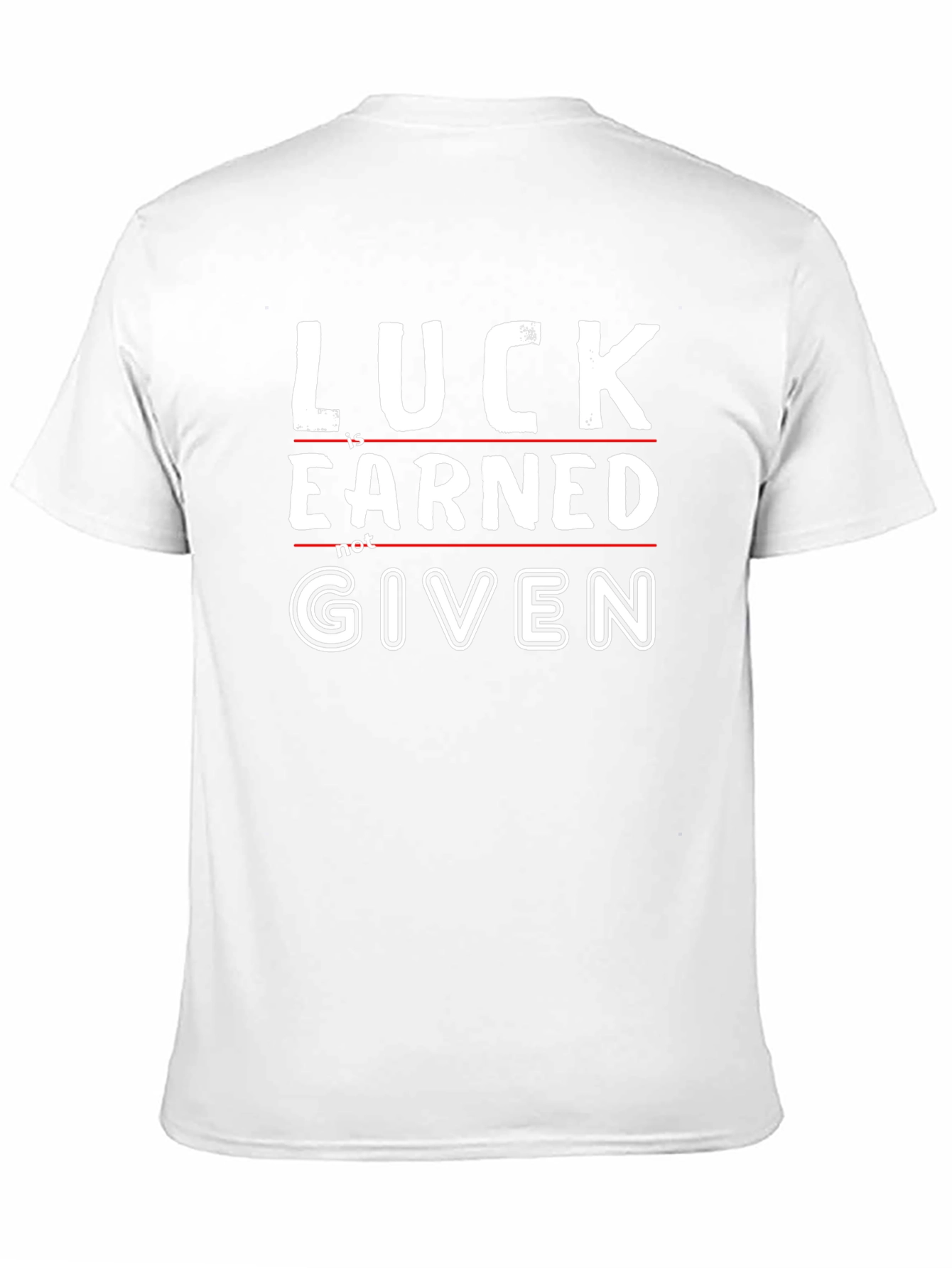 Luck is Earned Graphic Tee - Black