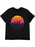 Retro Evolution Dog Walker T-Shirt