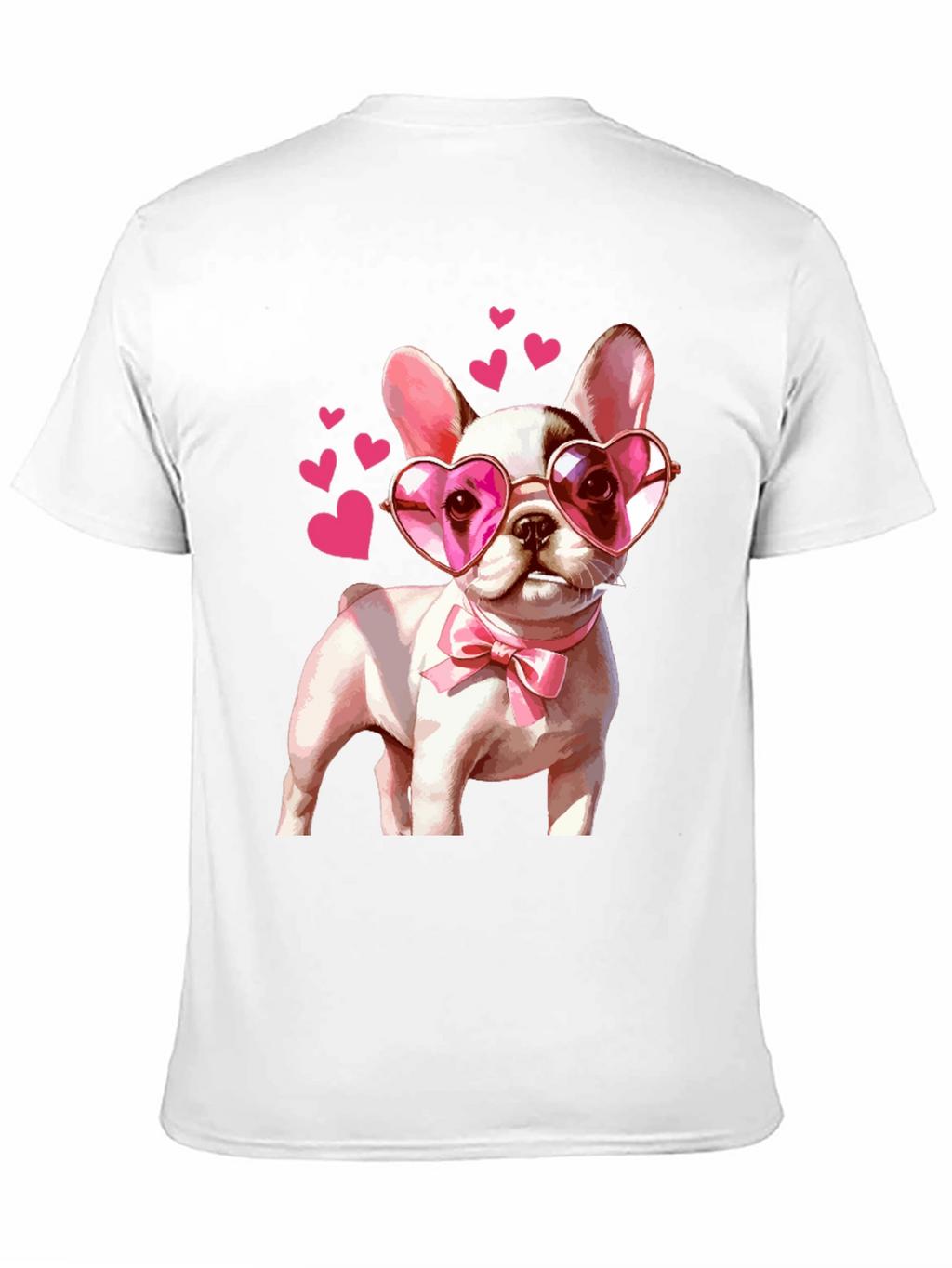 Dog Lover T-Shirt - Valentines Puppy Heart Glasses
