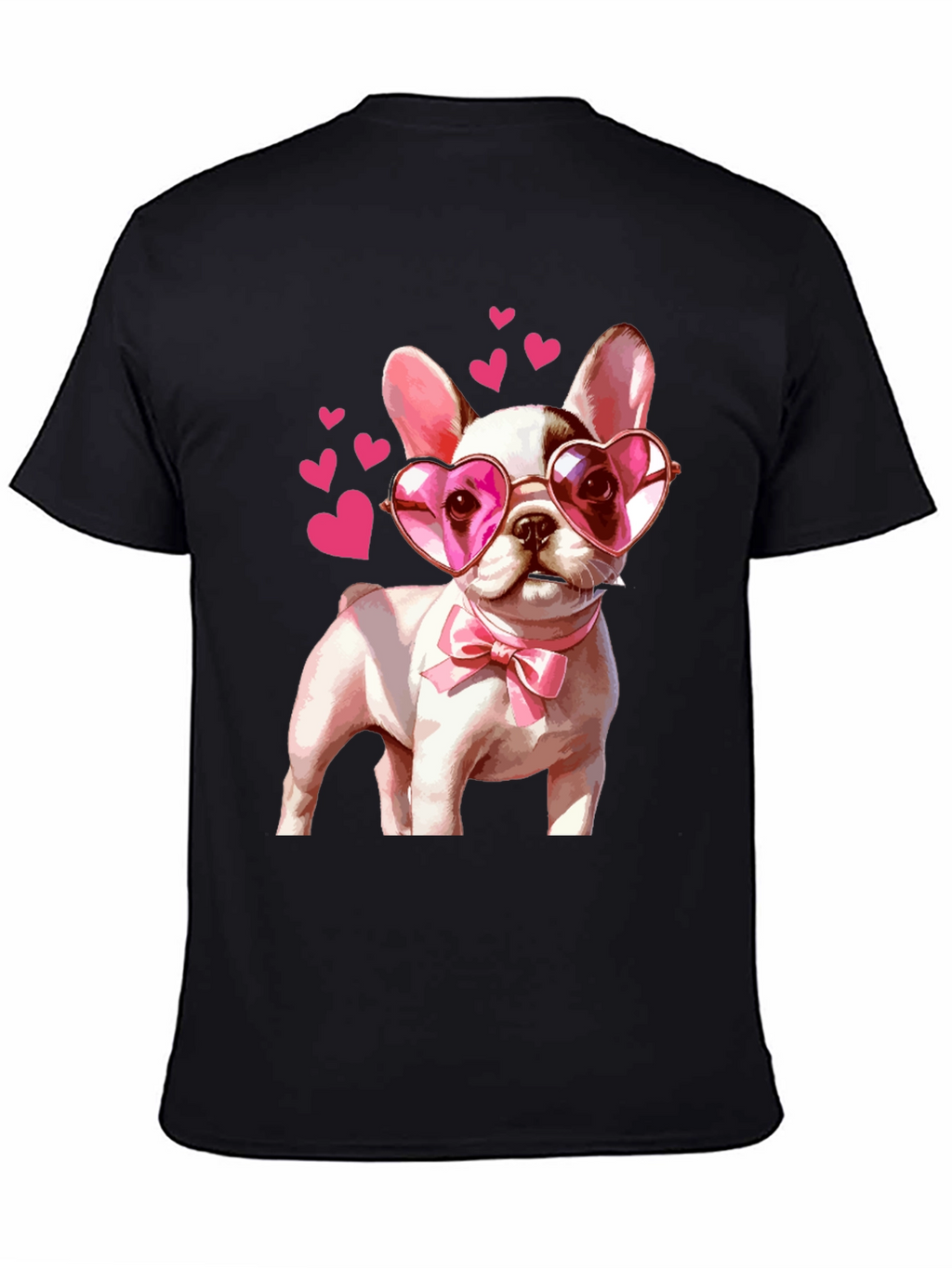 Dog Lover T-Shirt - Valentines Puppy Heart Glasses