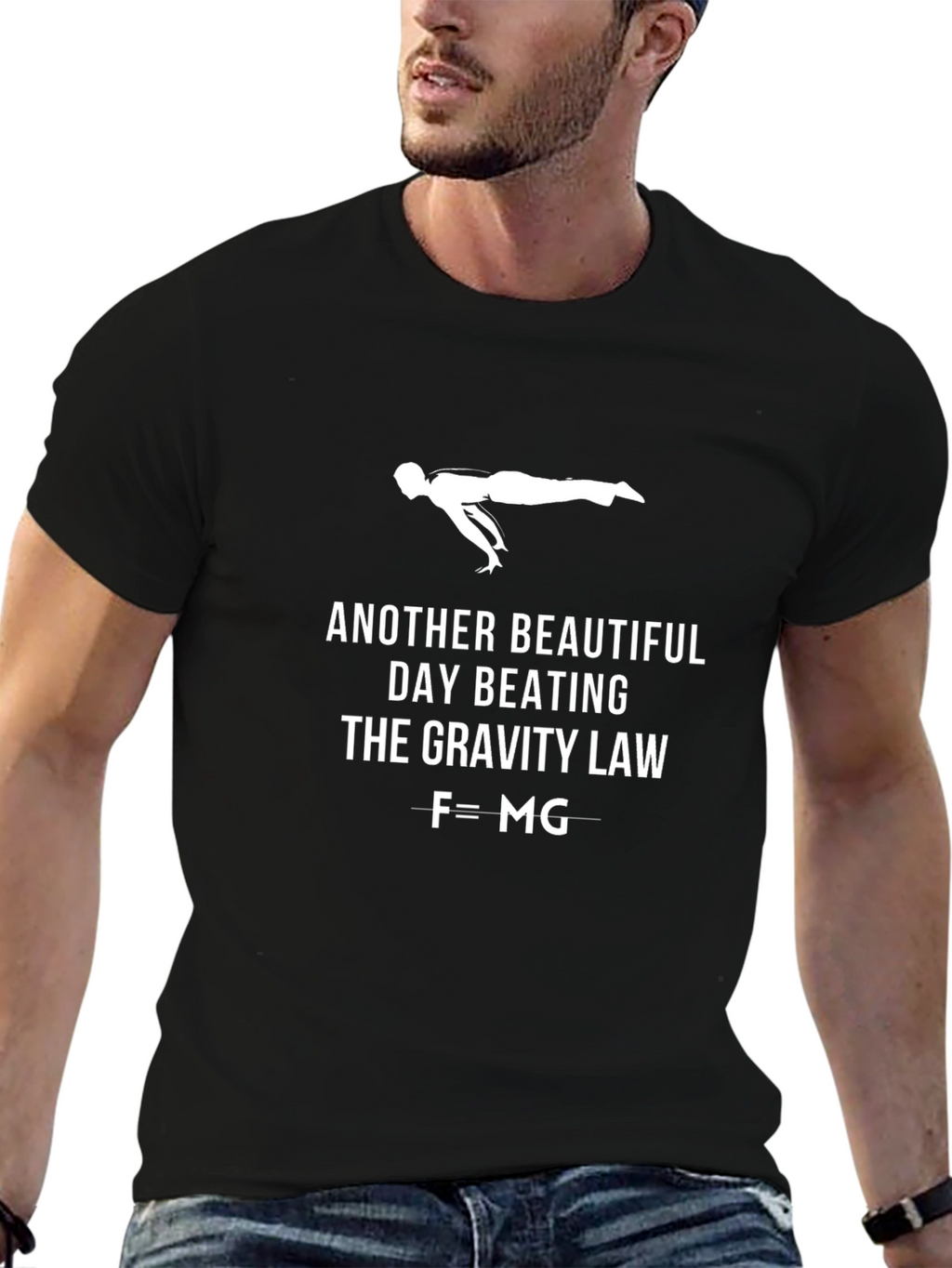 Gravity Law T-Shirt | Fitness Workout Graphic Tee