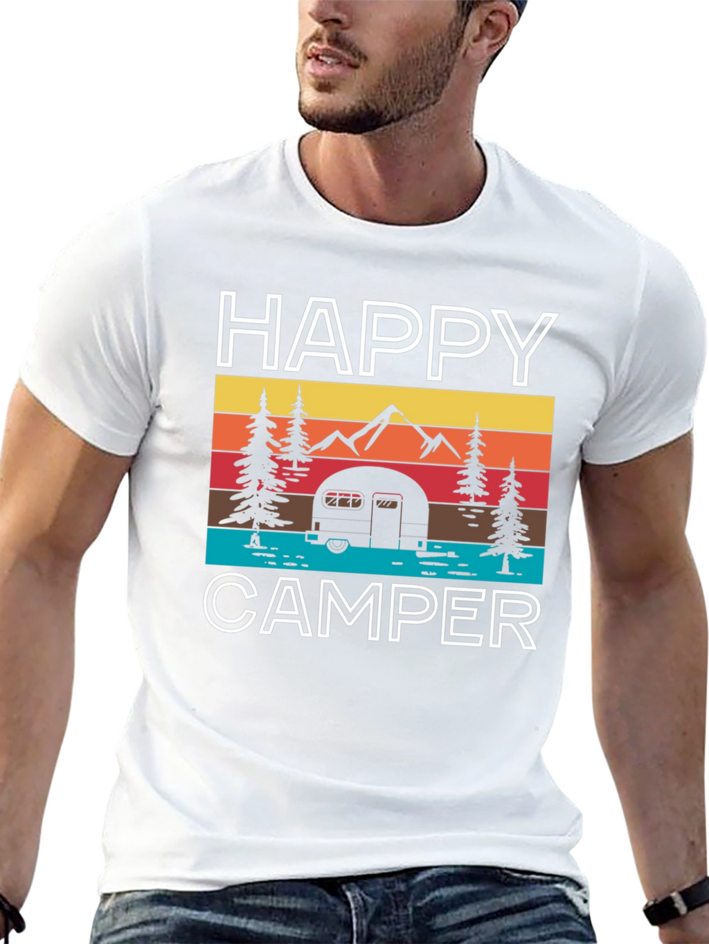 Happy Camper Graphic T-Shirt
