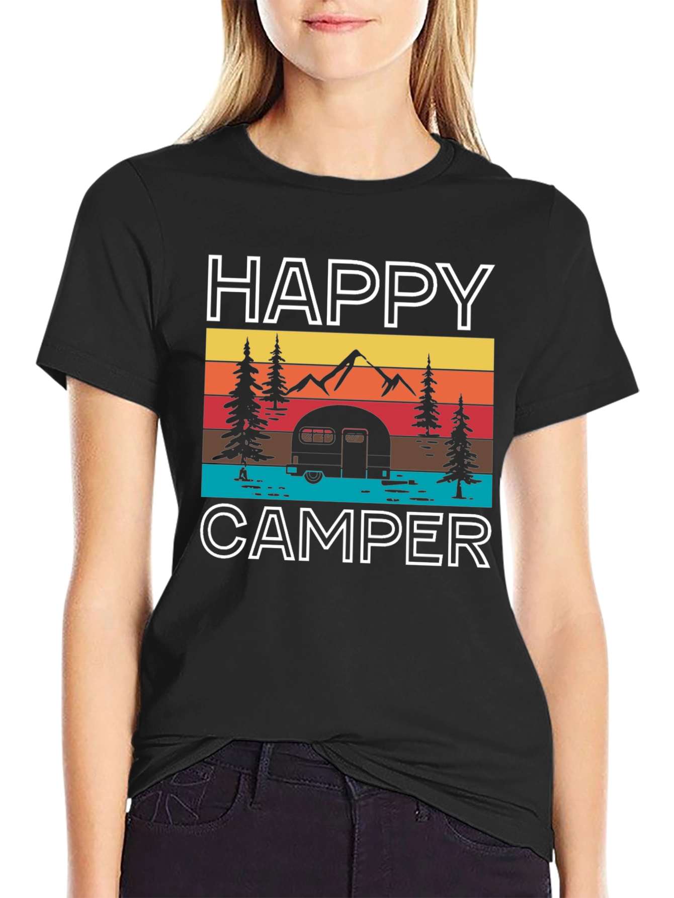 Happy Camper Graphic T-Shirt