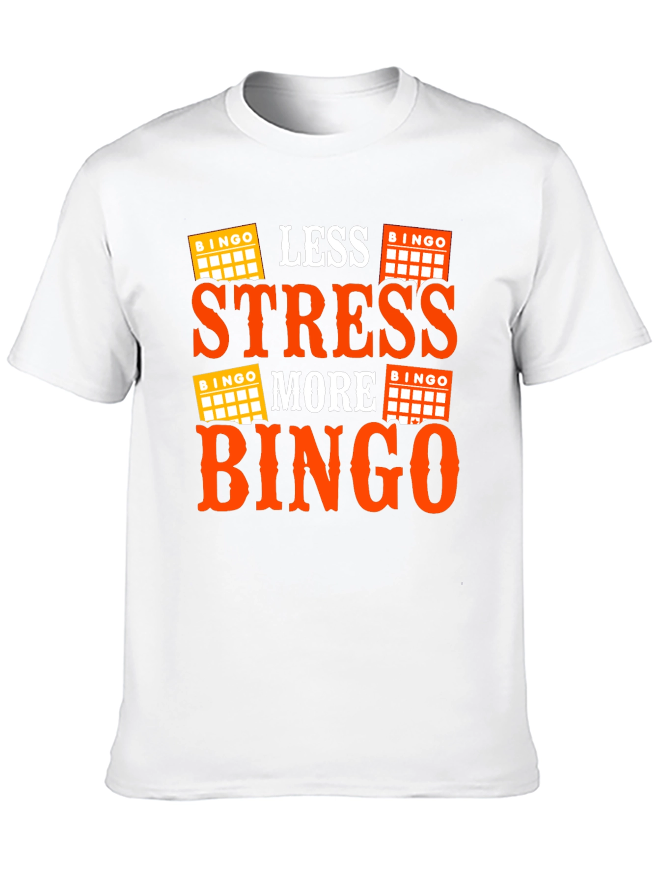 Less Stress More Bingo Black T-Shirt
