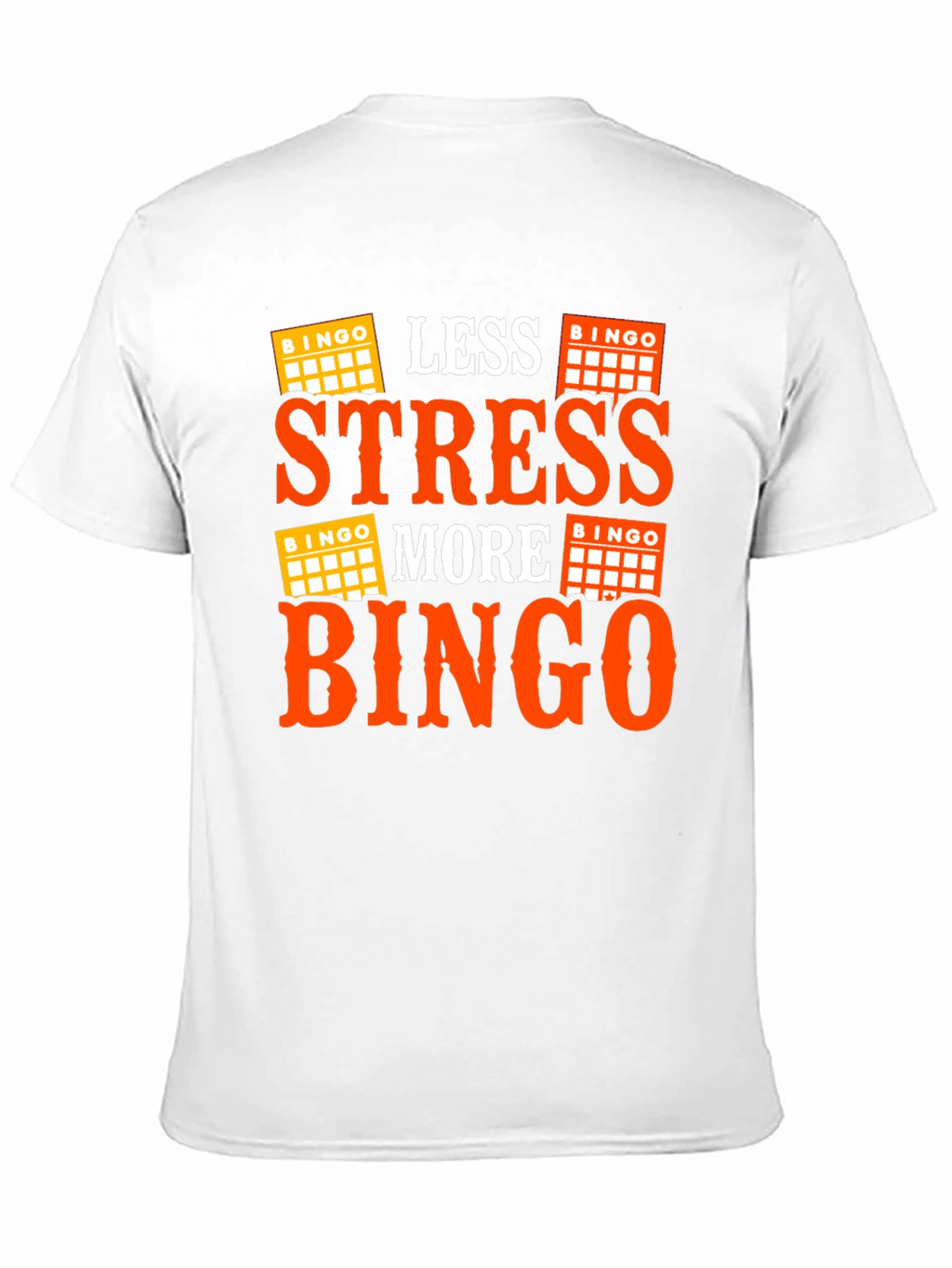 Less Stress More Bingo Black T-Shirt