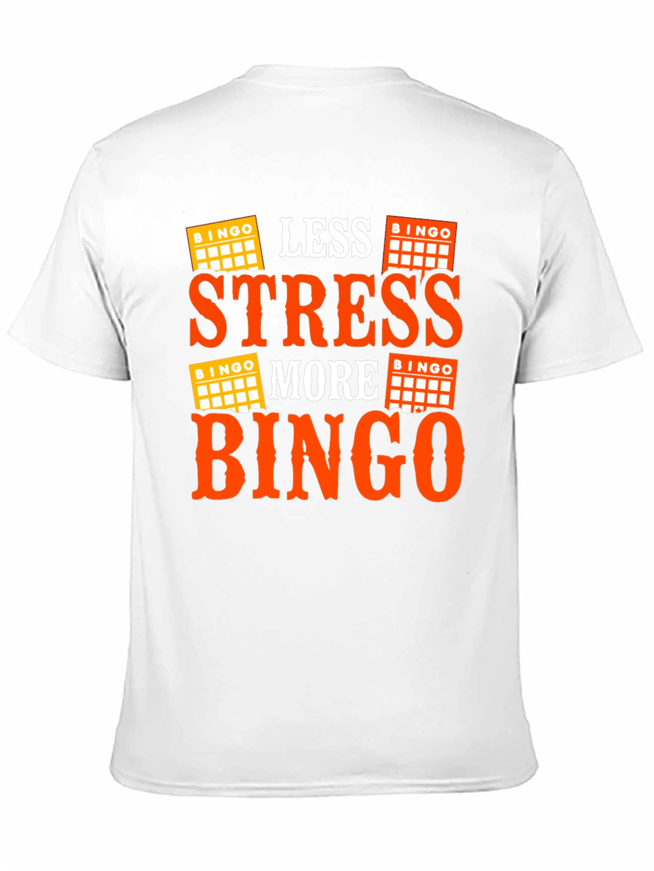 Less Stress More Bingo Black T-Shirt