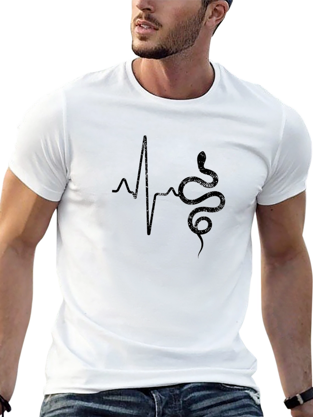 Snake Heartbeat Graphic Tee