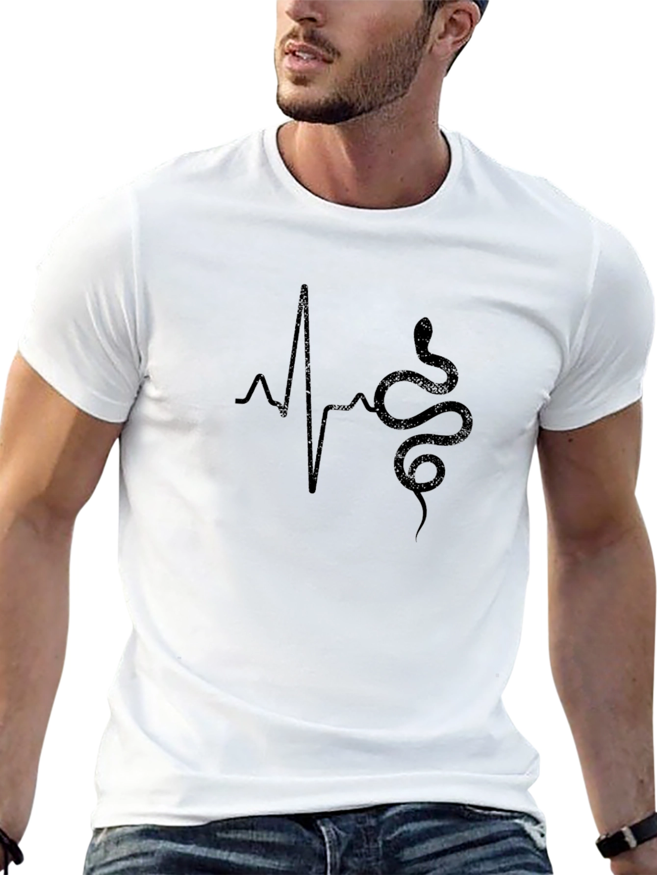 Snake Heartbeat Graphic Tee