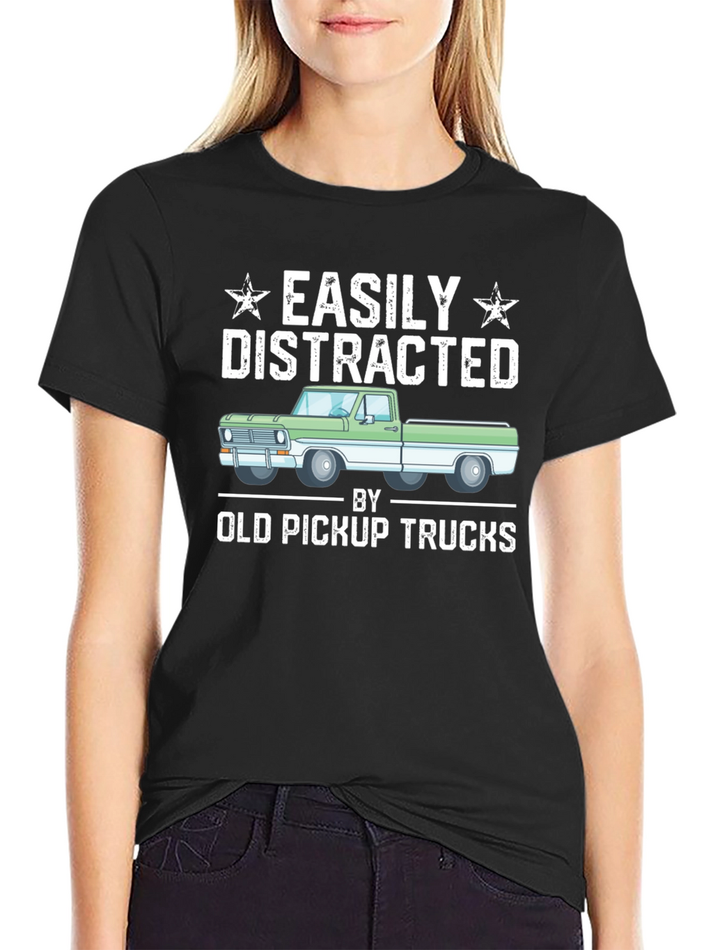 Easily Distracted By Old Pickup Trucks T-Shirt