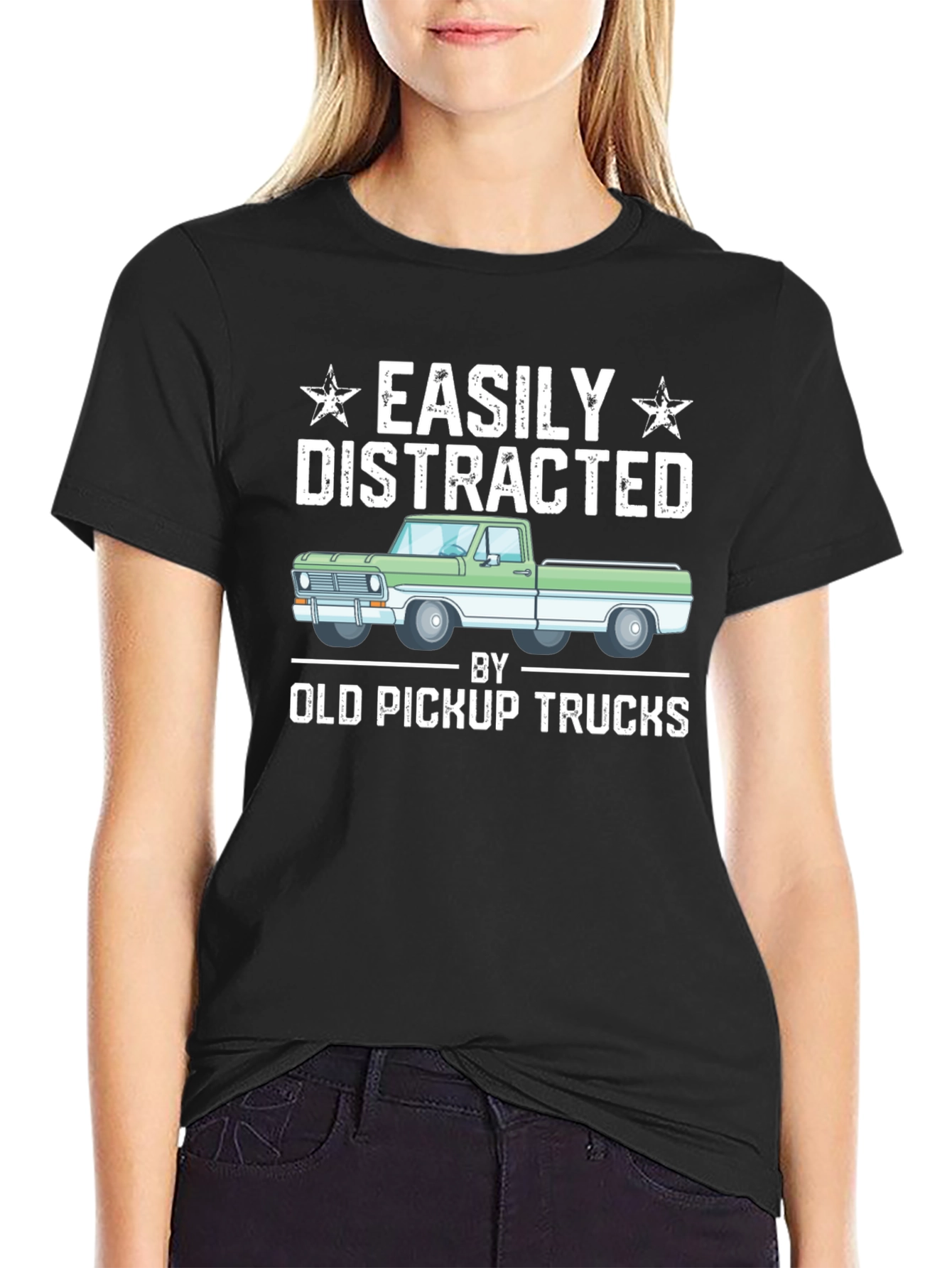 Easily Distracted By Old Pickup Trucks T-Shirt