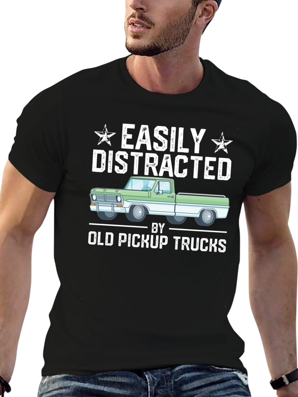 Easily Distracted By Old Pickup Trucks T-Shirt