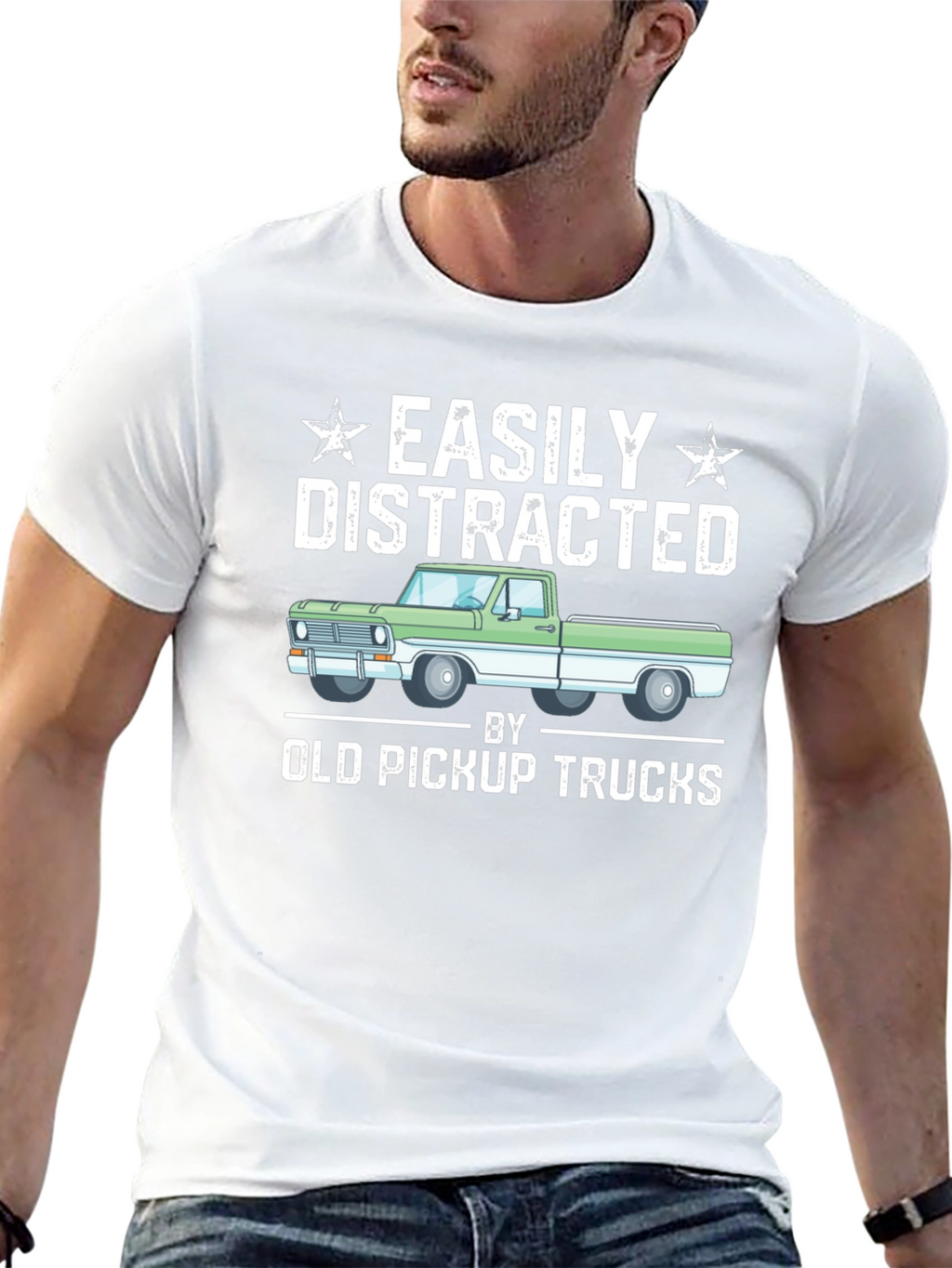 Easily Distracted By Old Pickup Trucks T-Shirt