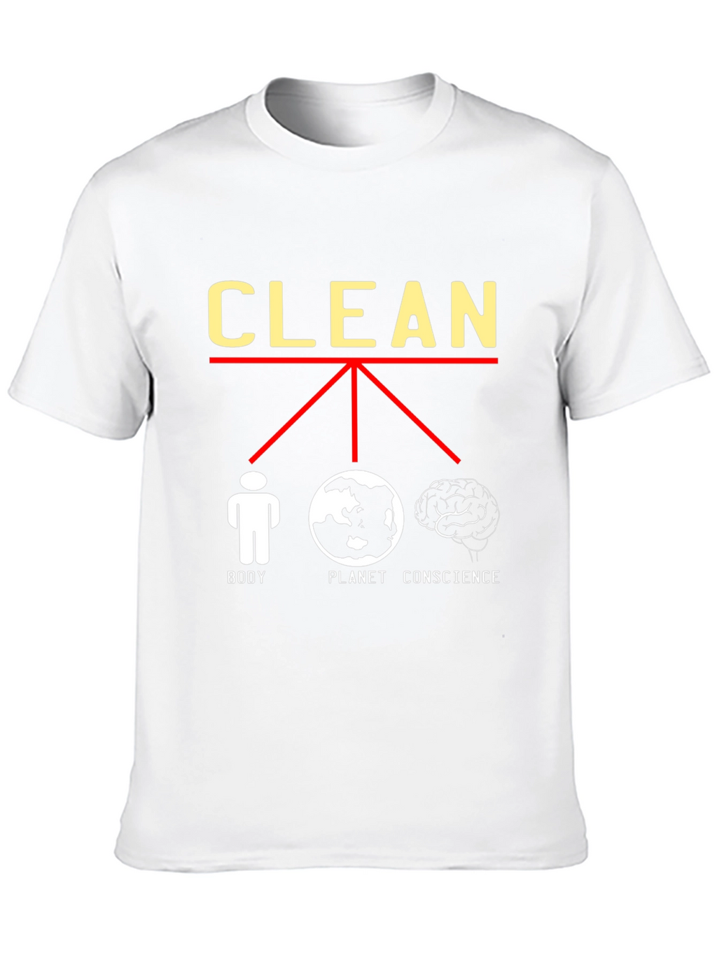 Clean Body Planet Conscience Graphic T-Shirt