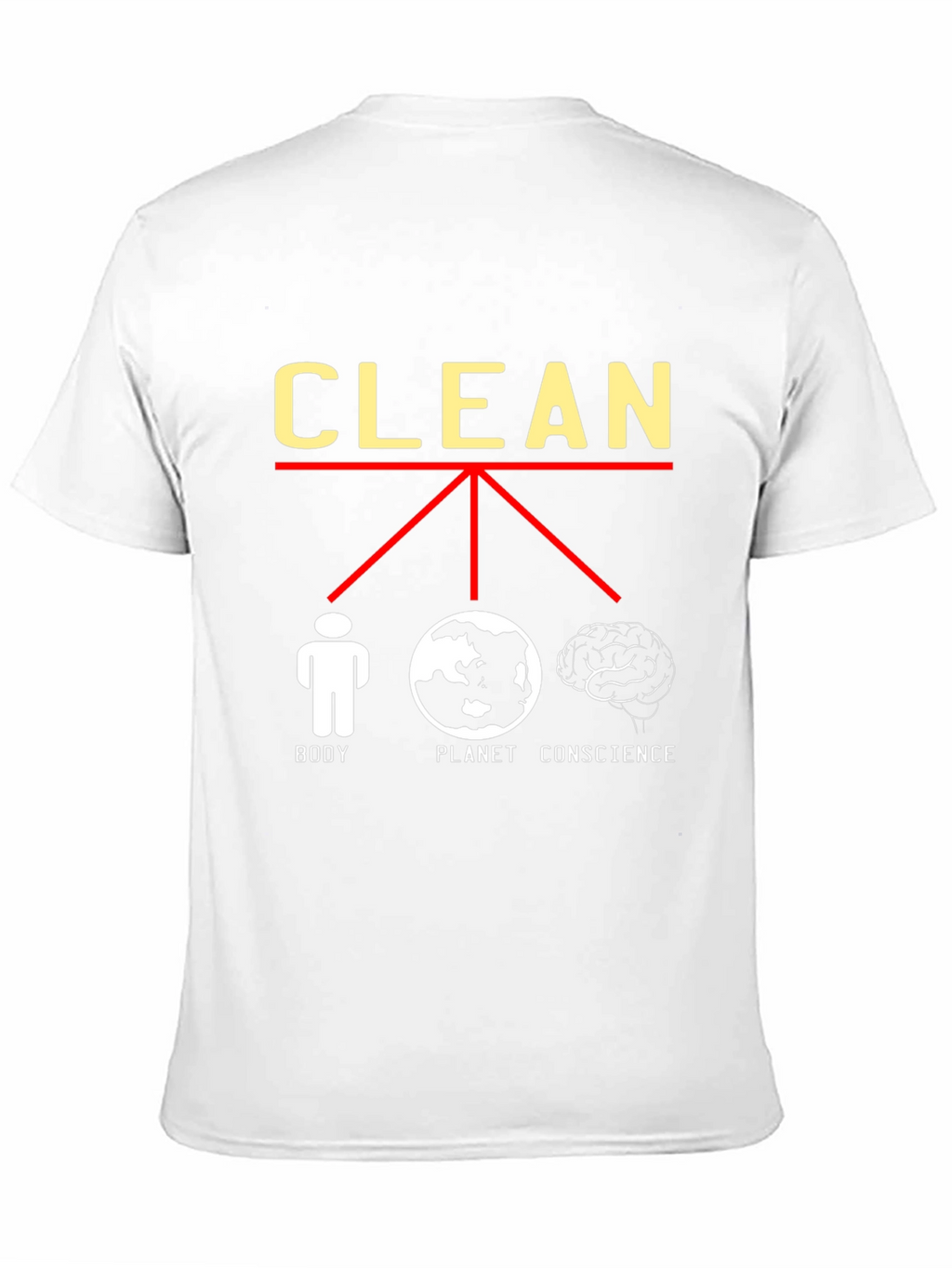 Clean Body Planet Conscience Graphic T-Shirt
