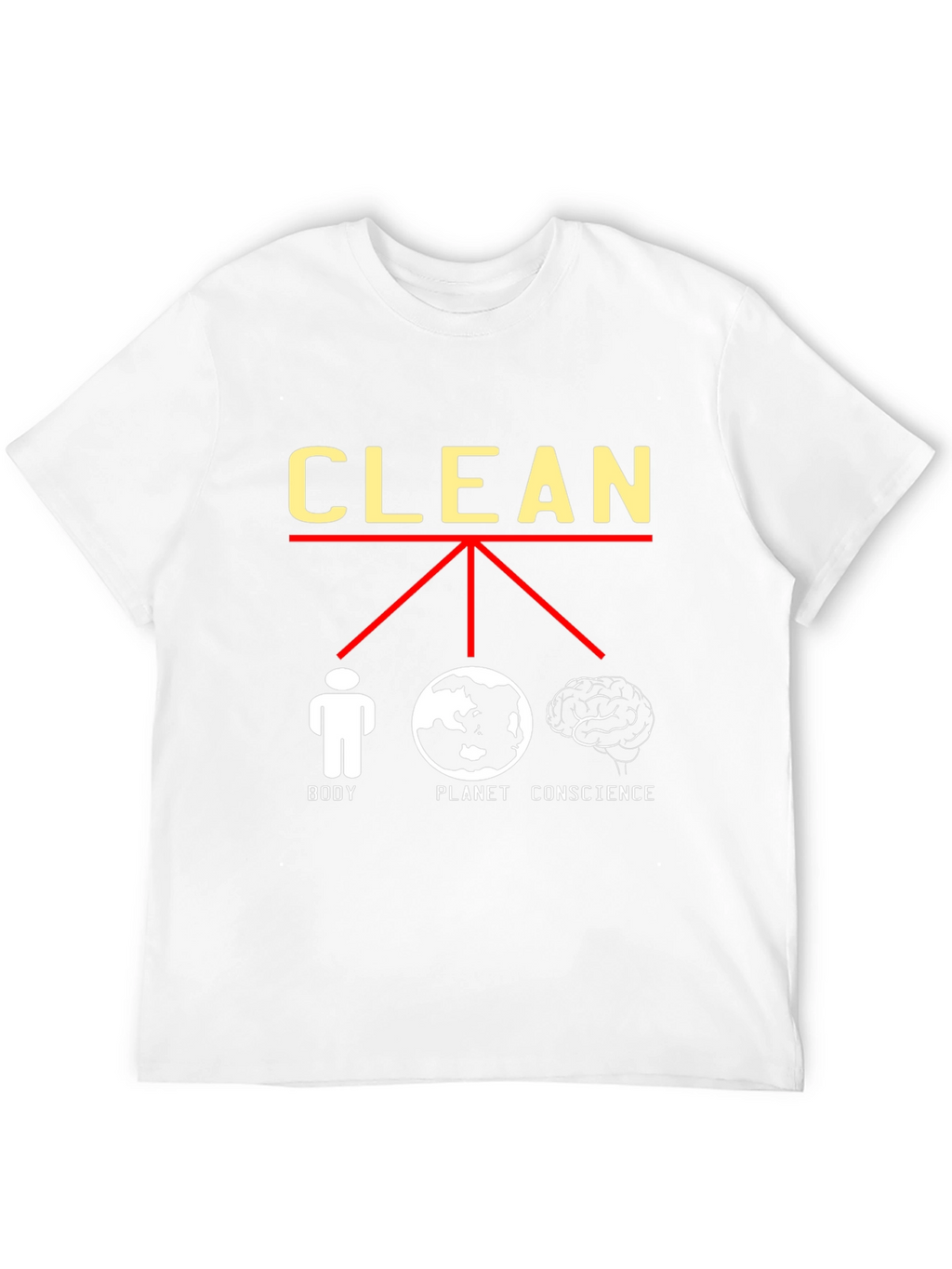 Clean Body Planet Conscience Graphic T-Shirt