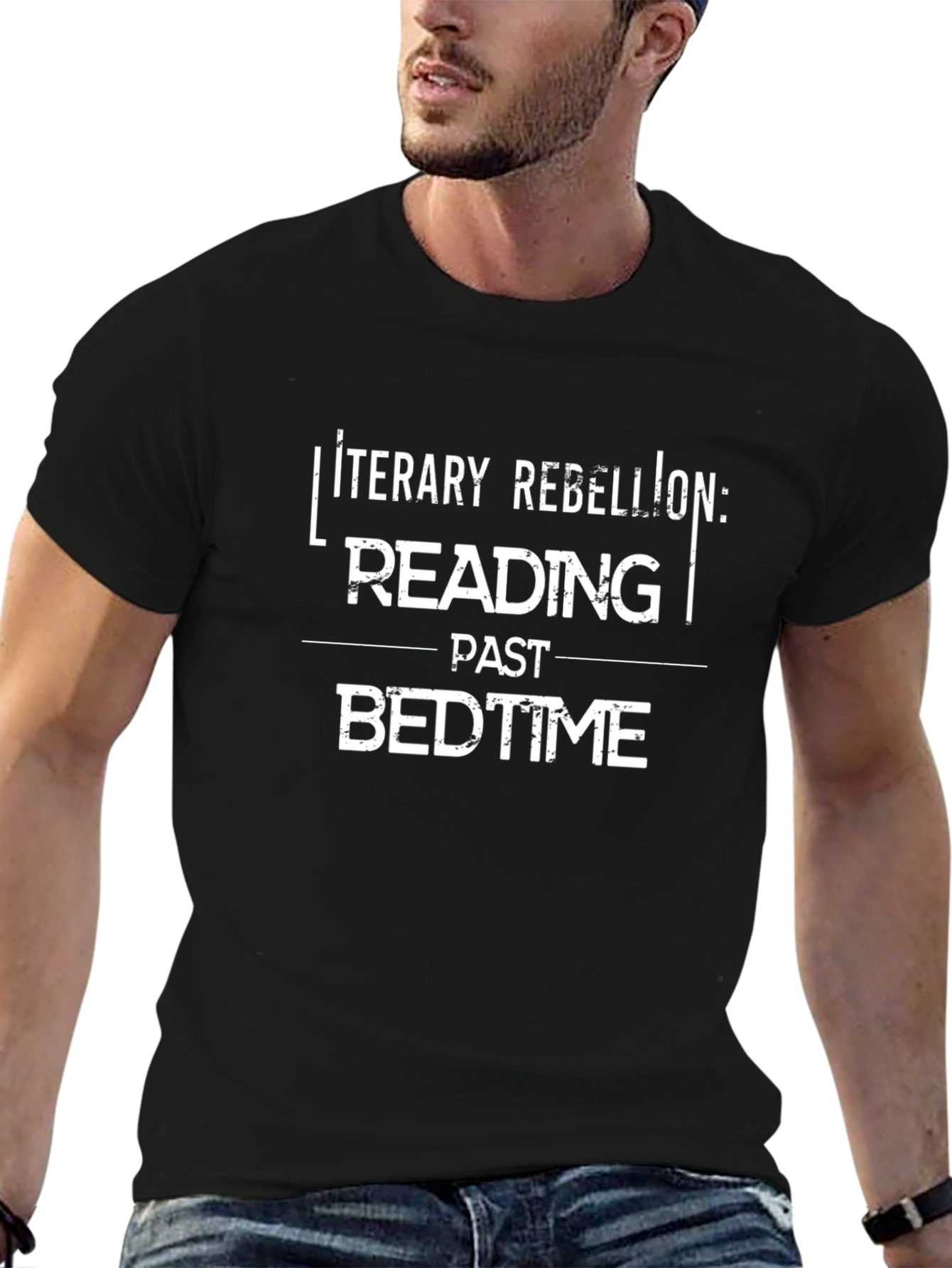 Literary Rebellion T-Shirt - Reading Past Bedtime