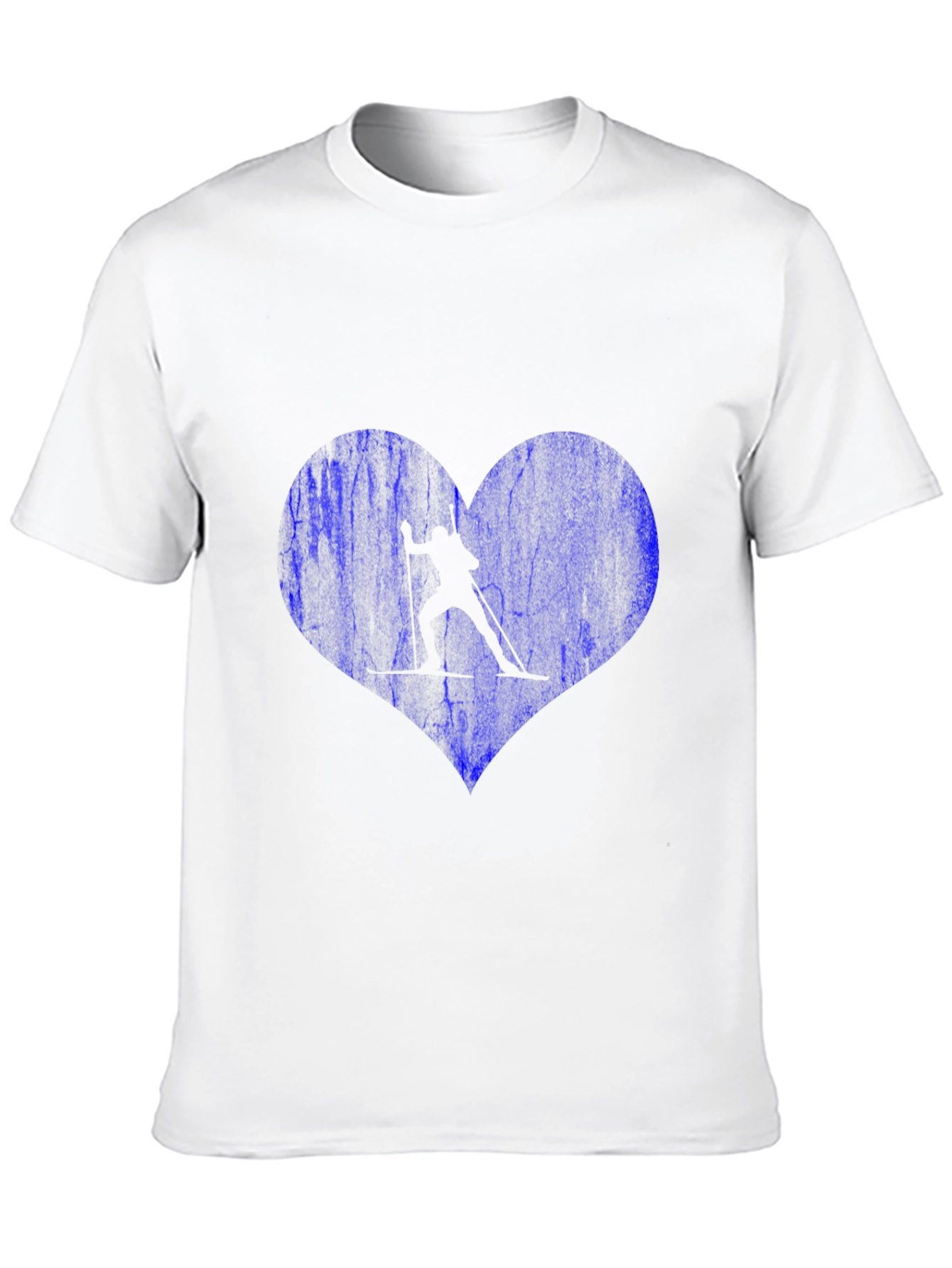 Skiing Heart T-Shirt - Love Winter Sports