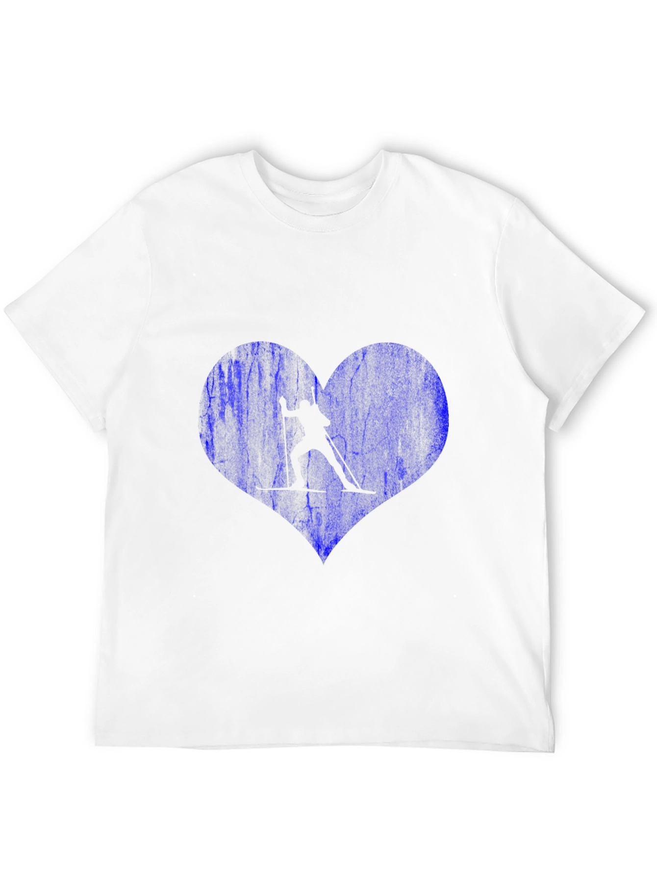 Skiing Heart T-Shirt - Love Winter Sports