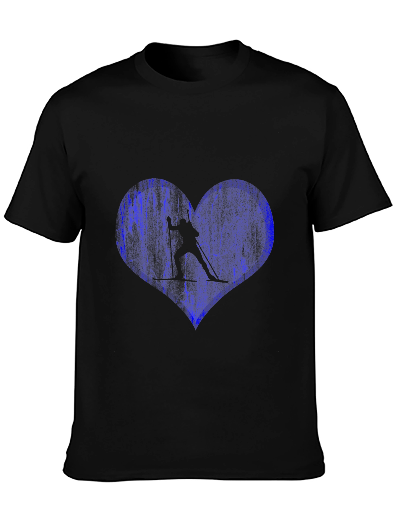 Skiing Heart T-Shirt - Love Winter Sports